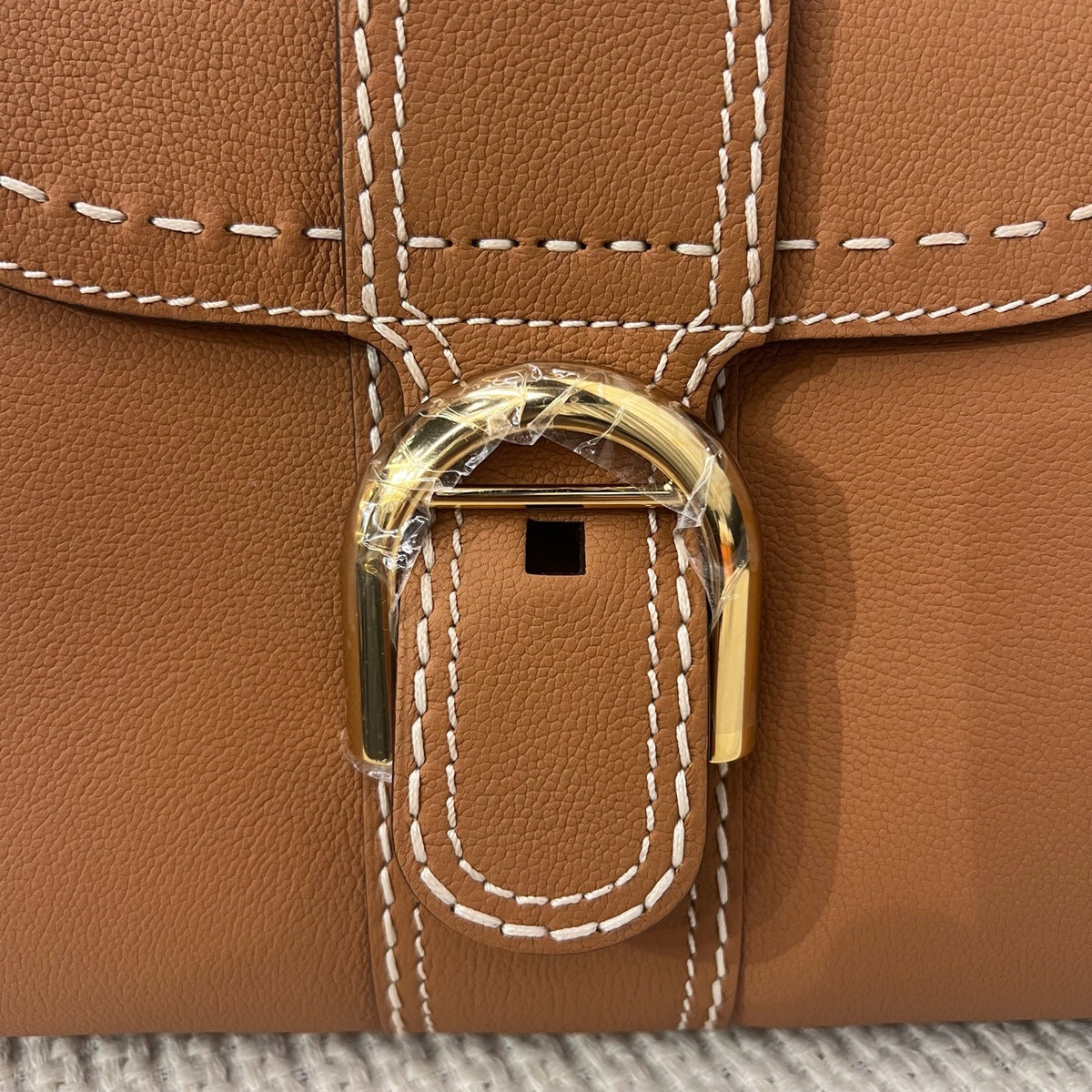 Delvaux Brillant Mini Handbag & Crossbody Bag, Caramel, Brand New Full Set, 2020