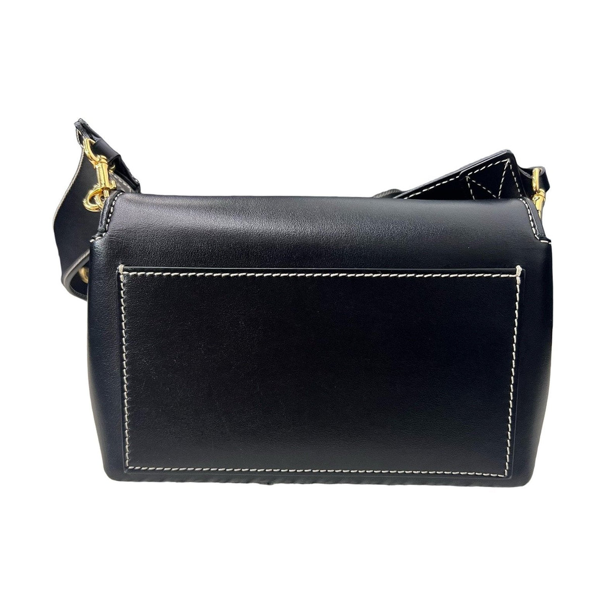 Burberry Black Calfskin Box Bag, Thick Strap Version