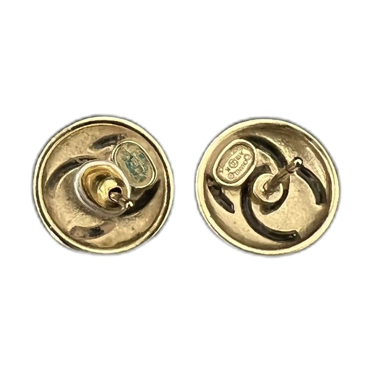 Chanel Classic Double C Clip-On Earrings
