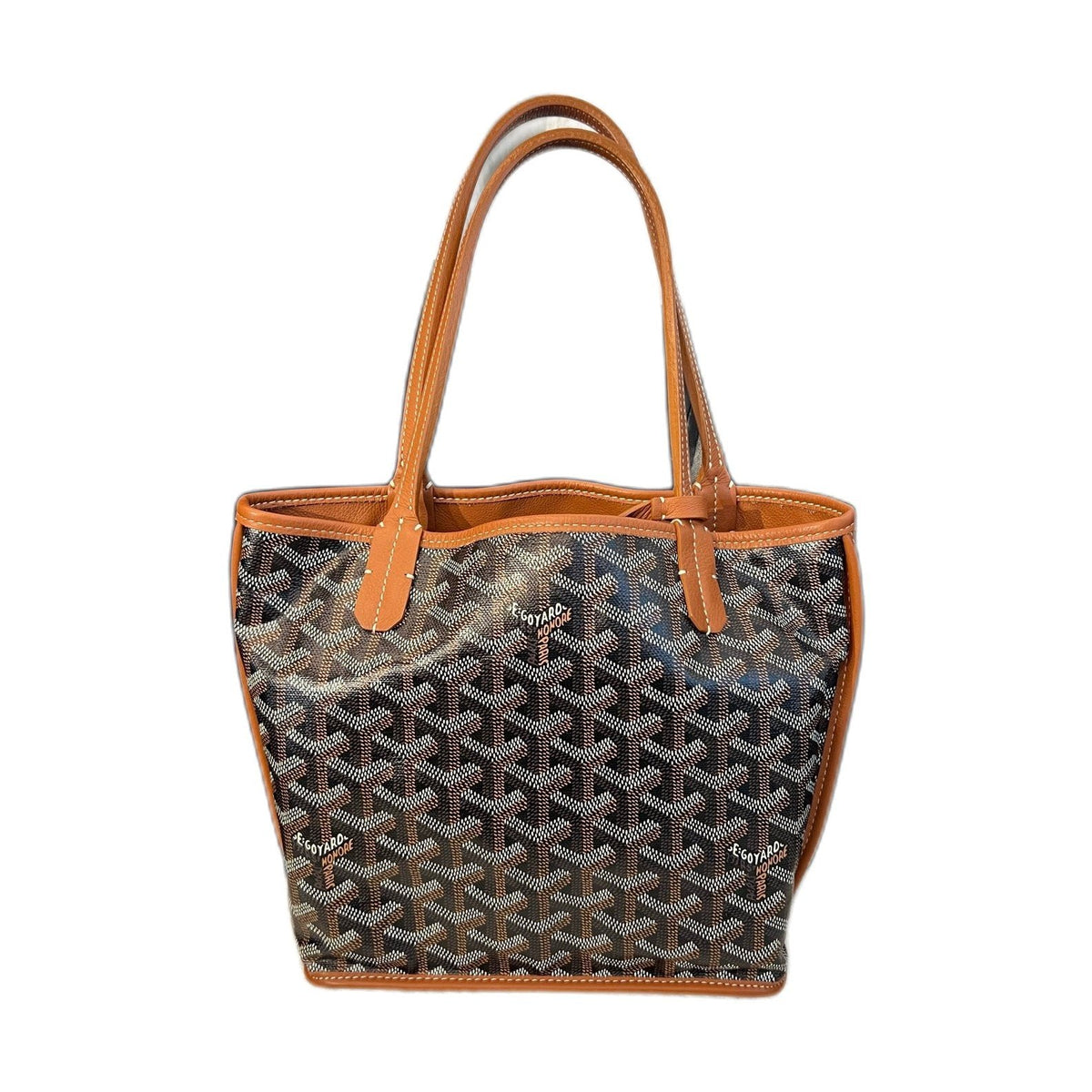 Goyard Anjou Mini Tote Bag, Brown Reversible, 2018