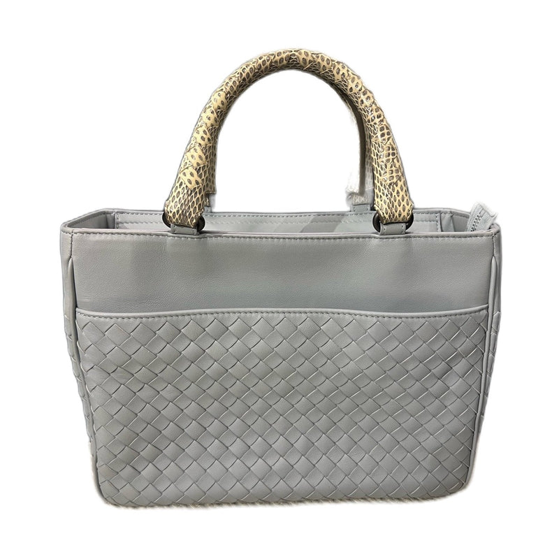 Bottega Veneta Grey Intrecciato Handbag, Shoulder & Crossbody Bag