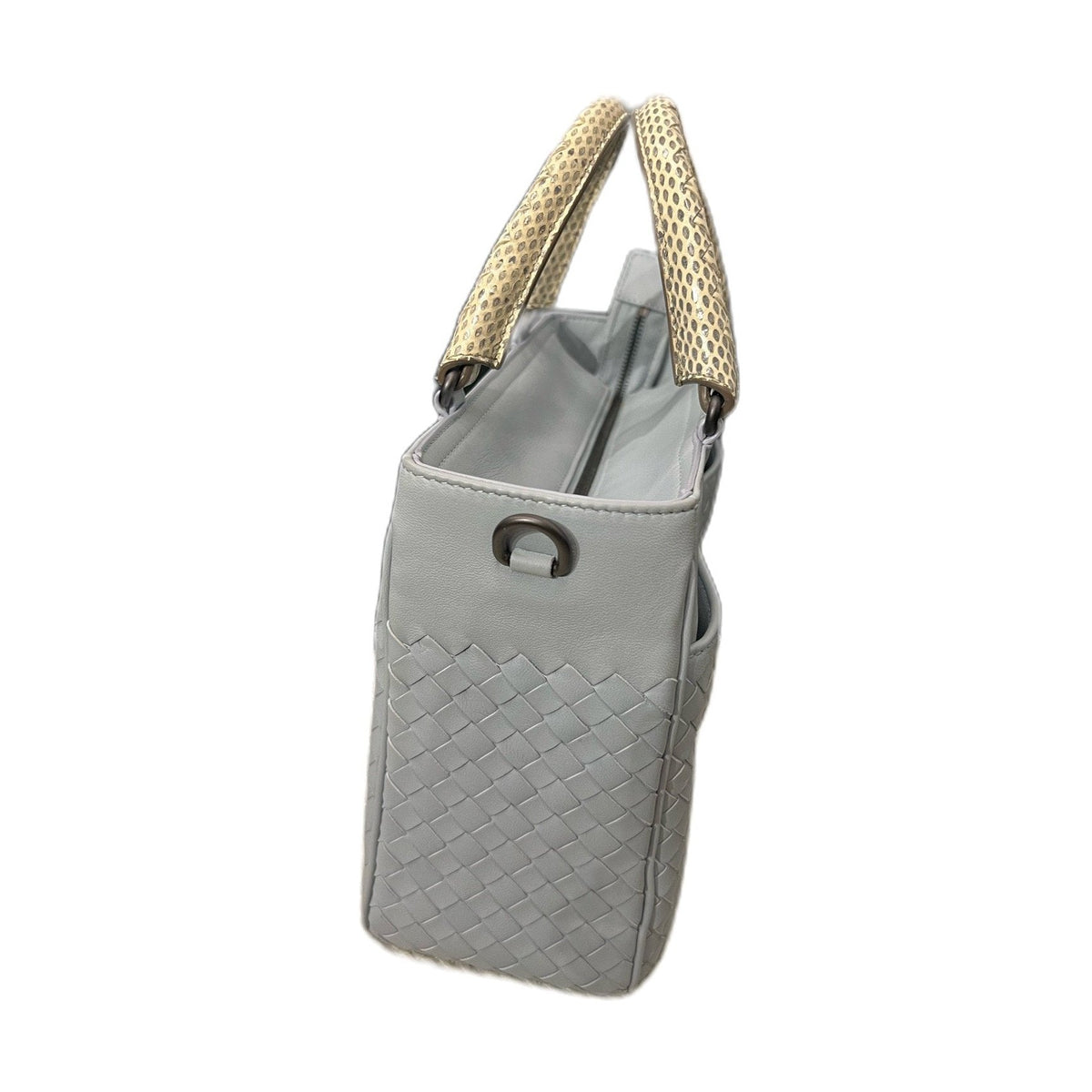 Bottega Veneta Grey Intrecciato Handbag, Shoulder & Crossbody Bag
