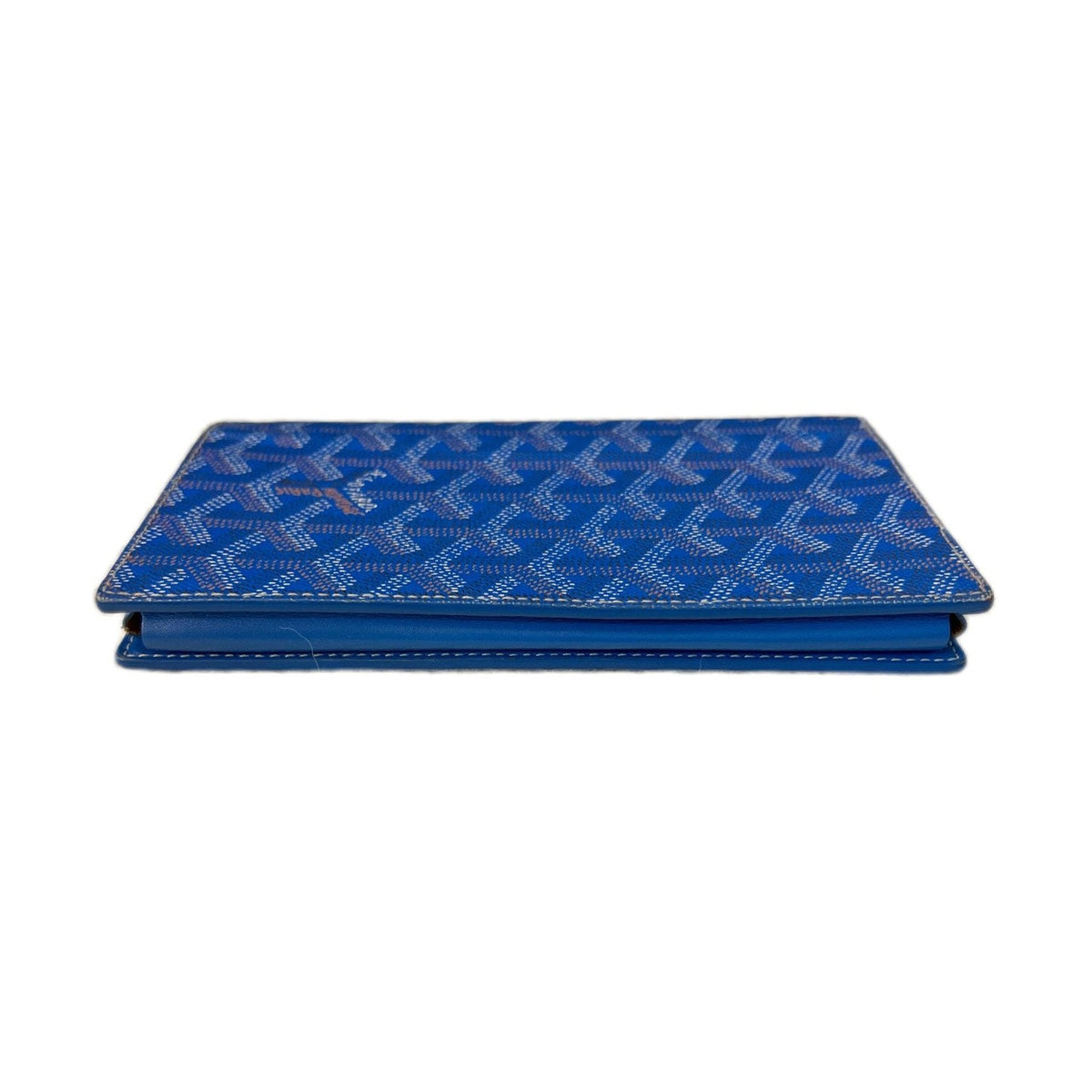 Goyard Blue Monogram Wallet Card Holder Passport Cover, 2018