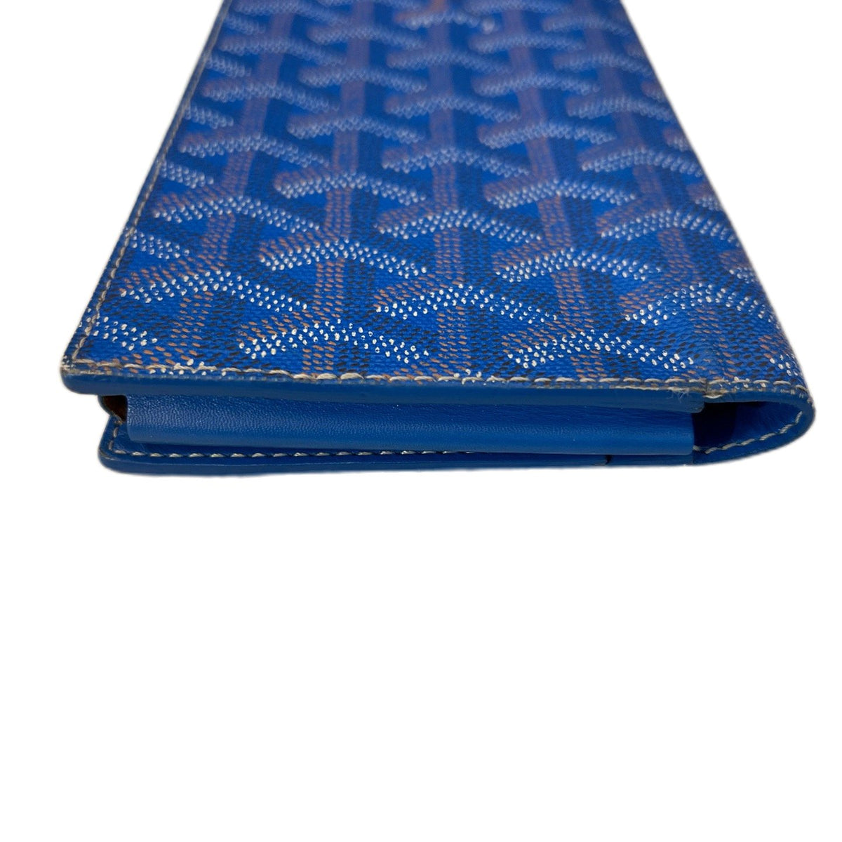 Goyard Blue Monogram Wallet Card Holder Passport Cover, 2018