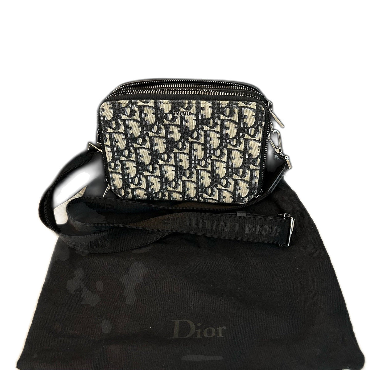 Dior Oblique Canvas Crossbody Bag, 2020