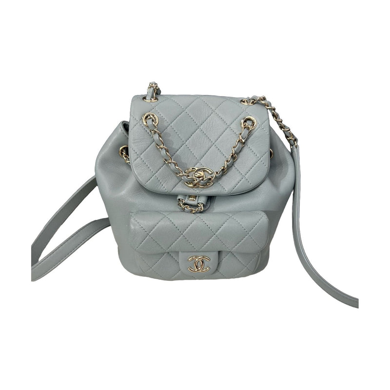 Chanel Duma Small Backpack, Grey, Gold Hardware, 23C