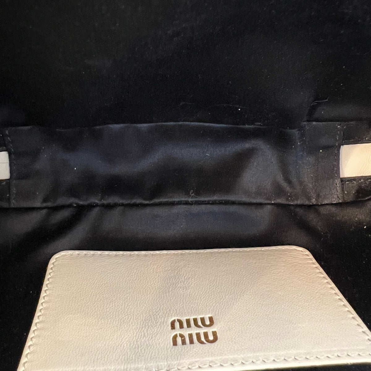 Miu Miu Small Matelassé Lambskin Bowling Bag, White, Handbag & Crossbody Bag