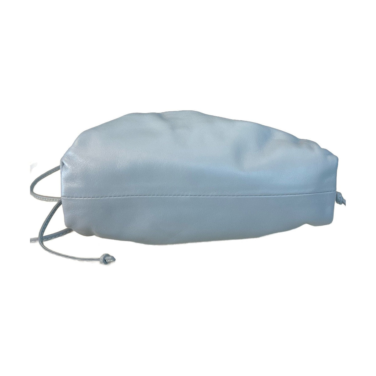 Bottega Veneta Mini Intreccio Cloud Bag, Calfskin Leather, Blue, Clutch Crossbody Shoulder Bag